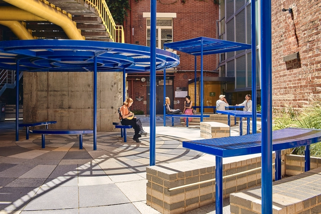 Rodda Lane Intervention / Sibling Architecture - Interior Photography, University, Facade, Door, Table