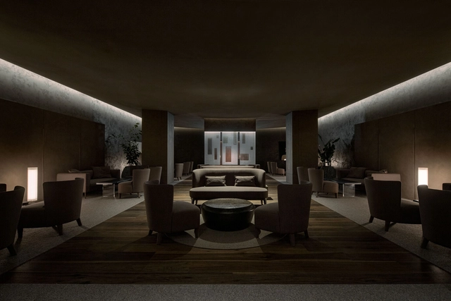 Jasmin Black Lounge / LABOTORY - Interior Photography, Commercial Architecture, Table, Chair