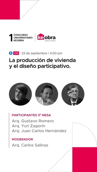 Mesa redonda #3: "La producción de vivienda y el diseño participativo" - Imagen Principal