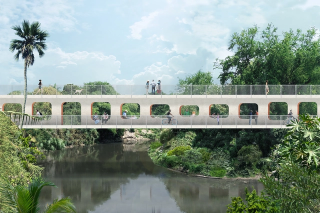 OMA projeta uma ponte de dois andares para pedestres em Jojutla, México - Imagem de Destaque