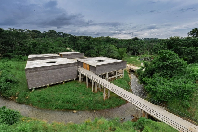  Centro de desarrollo comunitario en Tapachula / Laboratorio de Acupuntura Urbana - Fotografía exterior, Centro Comunitario, Jardín