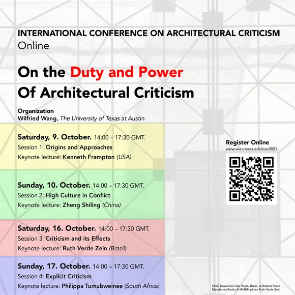 International Conference on Architectural Criticism - Registration for Online Audience - Featured Image