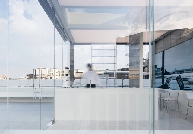 Hannam Berg 屋顶咖啡馆 / YOLLLLEY STUDIO - 室内图, 咖啡馆, 厨房
