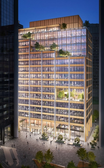 KPF 混合大型木构办公楼：温哥华 Bentall Center - 主图