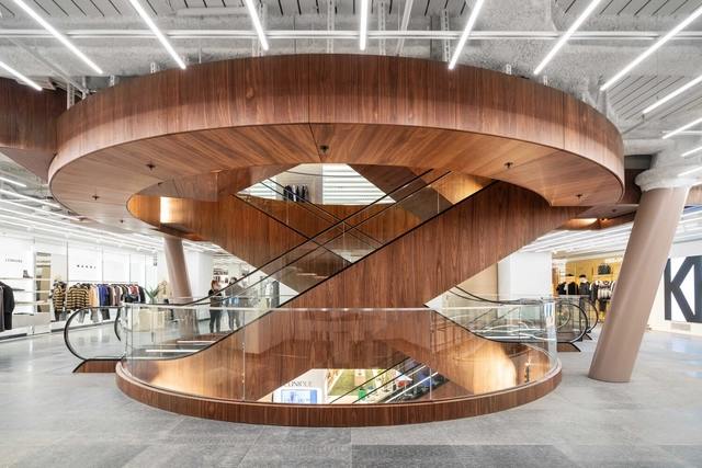 柏林卡迪威百货大楼总规划 / OMA - 室内图, 商店, 楼梯, 扶手