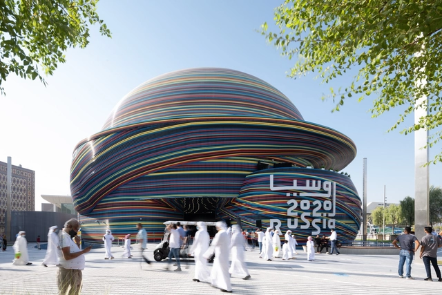 Russian Pavilion at Expo 2020 Dubai  / SPEECH - Exterior Photography, Pavilion, Facade