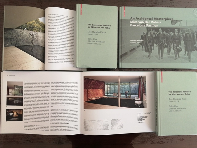 Books Launch «An accidental Masterpiece» and «The Barcelona Pavilion by Mies van der Rohe. One hundred texts since 1929» Dietrich Neumann with David Caralt - Featured Image