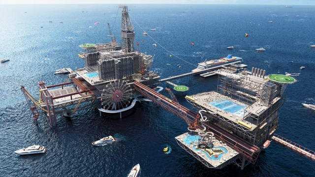 Arábia Saudita transformará plataforma de petróleo desativada em parque de diversões - Imagem de Destaque
