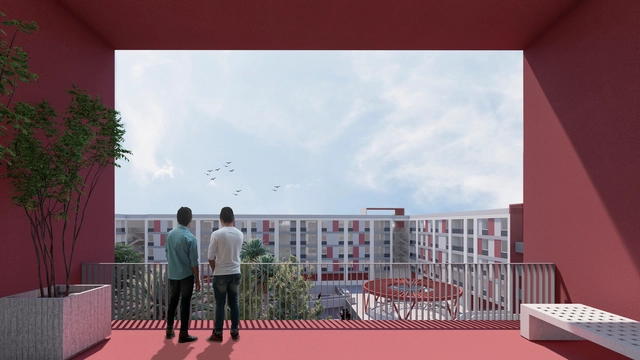 Cristián Fernández Arquitectos y Fundación Urbanismo Social diseñan vivienda pública para arriendo en Coquimbo, Chile - Imagen Principal