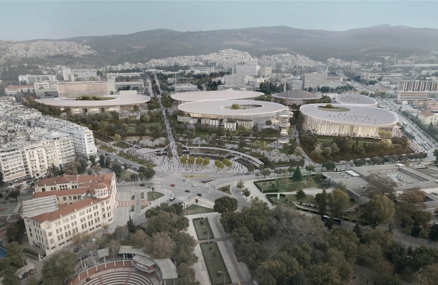 Winning Proposal for Thessaloniki's Fairground Redesign Introduces a Series of Pavilions within a Green Landscape - Featured Image