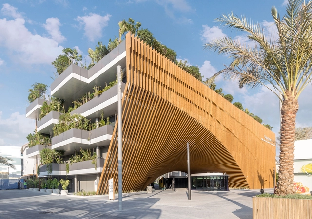 The Green Arch Belgian Pavilion Expo 2020 Dubai / Vincent Callebaut Architectures + assar architects - Exterior Photography, Pavilion, Facade