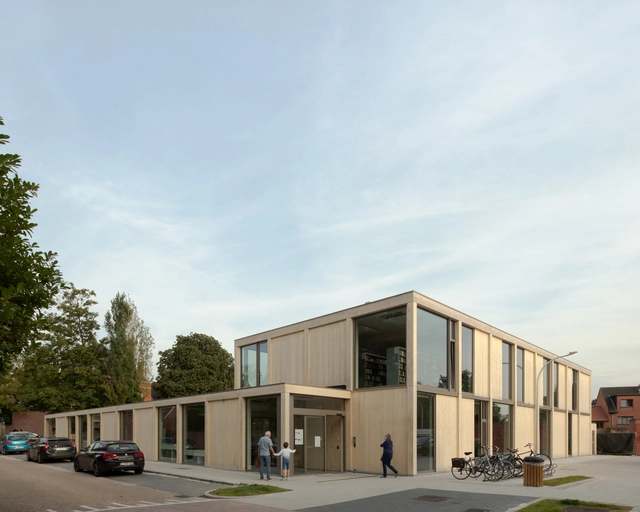 Community Center Edegem / Marc Koehler Architects - Exterior Photography, Sustainability & Green Design, Facade