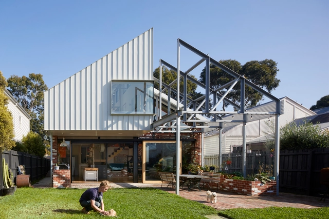 全开放‘桁架住宅’ / OOF! Architecture - 建筑图, 独立住宅