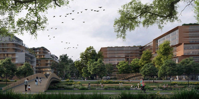 Zaha Hadid Architects desenvolve projeto de uso misto em Budapeste - Imagem de Destaque