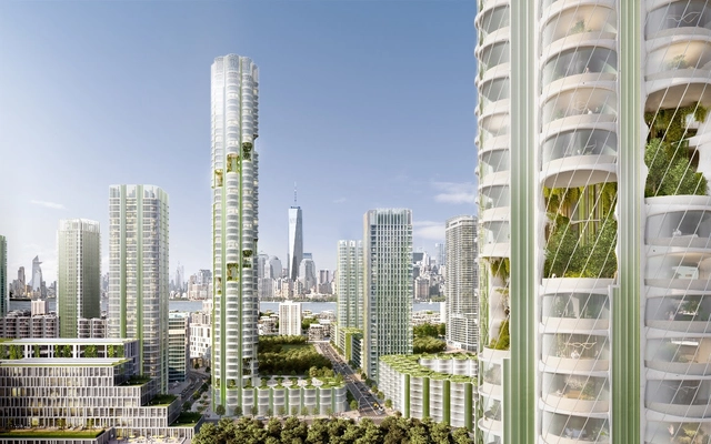 将建成环境转变为吸碳‘森林’，SOM公开未来高楼设计畅想 - 主图