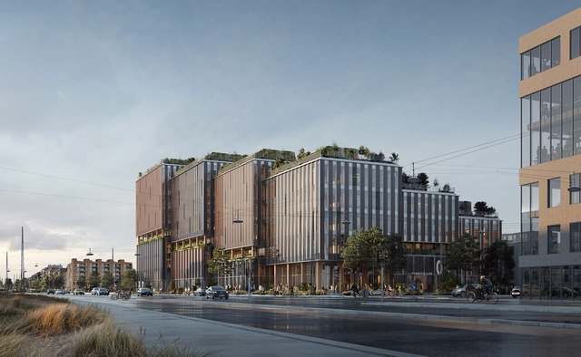丹麦最大木结构建筑，Henning Larsen ‘大理石磨坊’方案公布 - 主图