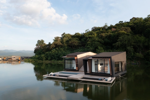 水上‘竹筏’，PLA2度假小屋 / Dersyn Studio - 建筑图, 独立住宅