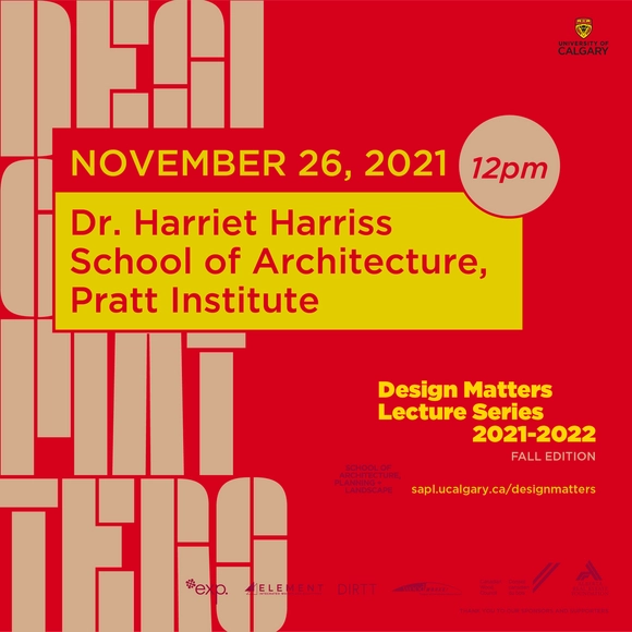 Design Matters with Harriet Harriss, Pratt Institute - Featured Image