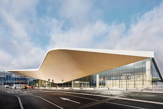 赫尔辛基机场扩建，倒置的‘等高线地图’ / ALA Architects - 建筑图, 机场, 表皮