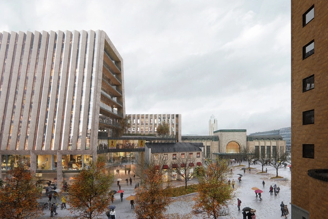 Snøhetta 赢‘赫尔辛基城市广场’更新竞赛，多孔城市设计 - 主图