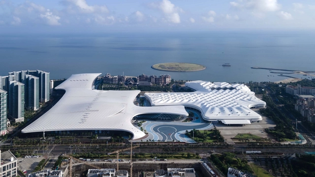 海南国际会展中心二期 / 深圳H+L建筑工作室 +柏涛设计 - 建筑图, 展览中心