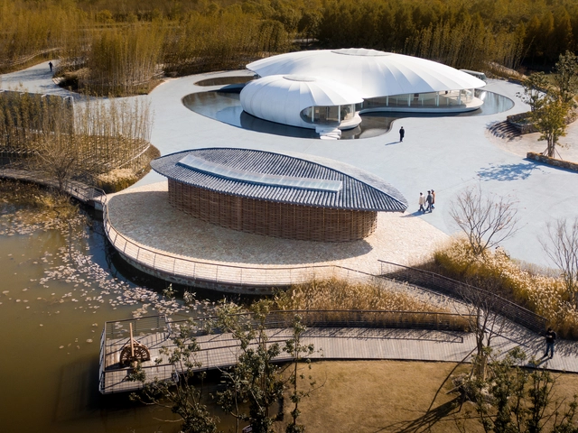Nantong Urban Agricultural Park Tourist Service Center / Z-one Tech - Cultural Architecture