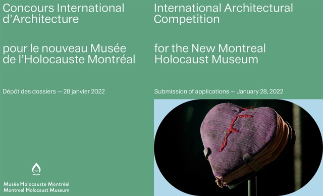 Call for Entries: International Architectural Competition for the new Montreal Holocaust Museum - Featured Image