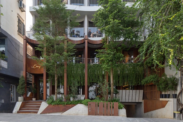 弧形柱廊，卓悦咖啡厅 / Comma Studio - 建筑图, 咖啡店室内设计, 表皮