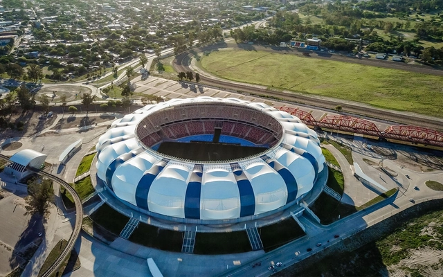 Estadio Único Madre de Ciudades / Luciani Asociados Arquitectos - Fotografía exterior, Estadio De Fútbol