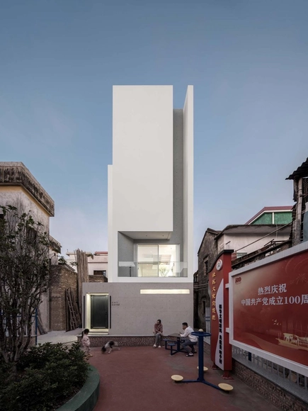 HOUSE d , 顺德白色自建房 / 都市未来设计工作室 - 建筑图, 独立住宅, 表皮