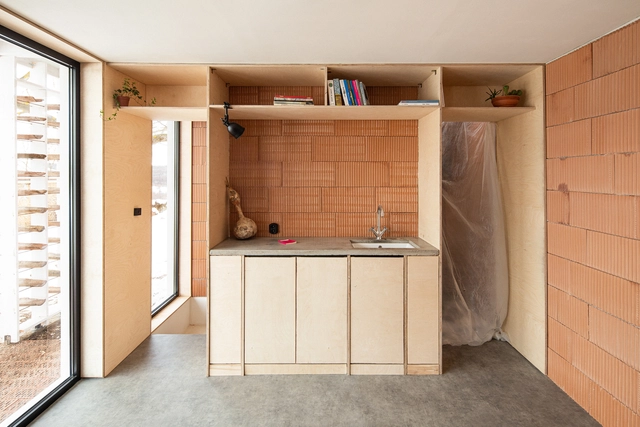 Small Architecture Studio / studio nada - Interior Photography, Office Buildings, Kitchen, Door, Countertop, Sink