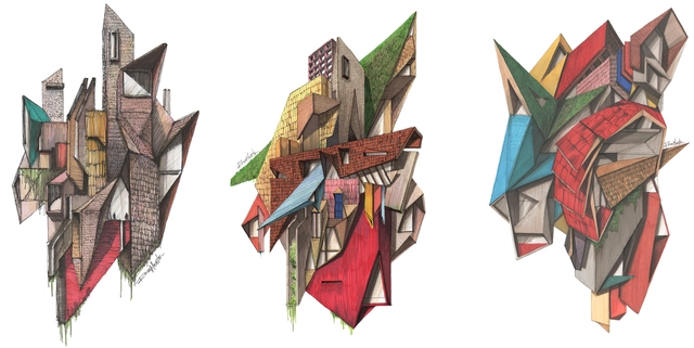 Arquitectura Abstracta: Dibujos conceptuales colaborativos sobre otras narrativas graficas - Imagen Principal