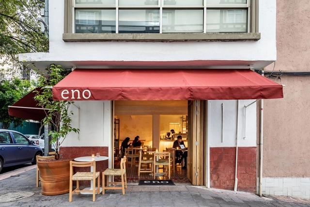 Restaurante Eno Tokio / NODO Taller - Fotografía interior, Restaurant, Puerta, Fachada, Mesas, Sillas