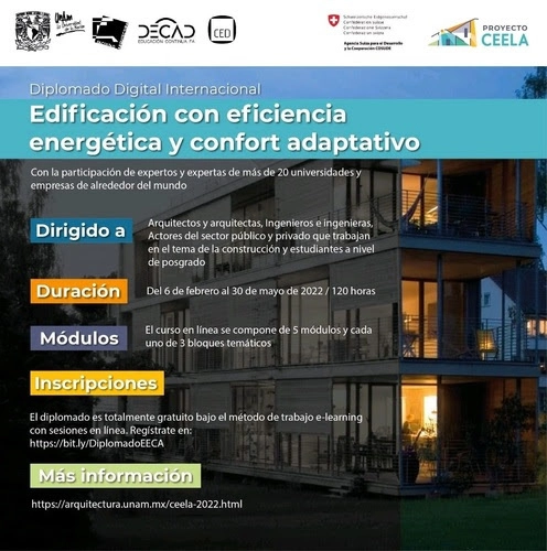 Diplomado Digital Internacional: ​Edificación con eficiencia energética y confort adaptativo - Imagen Principal