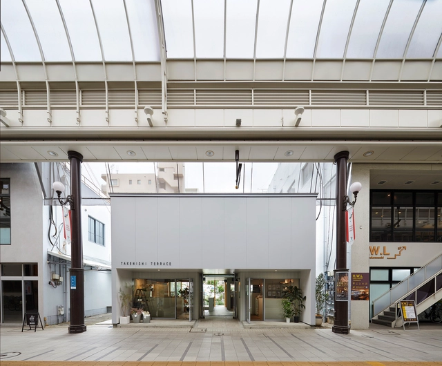 Takenishi 露台咖啡馆 / YRAD - 图纸, 商店, 表皮, 梁