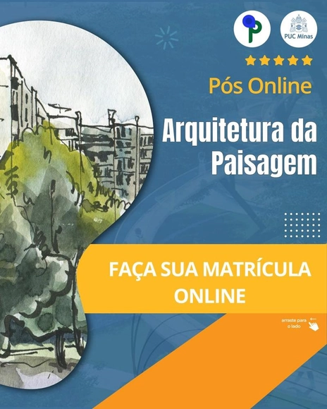 Inscrição para pós online Arquitetura da Paisagem - PUCMinas - Imagem de Destaque