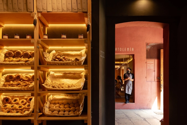 Panadería Masea, trigo y maíz / Espacio 18 Arquitectura - Fotografía interior, Almacenes, Puerta, Arco