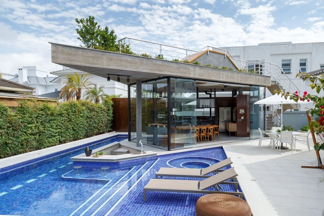 Quiosque Fix / BR3 Arquitetura - Fotografia de Exterior, Casas, Pátio, Fachada, Cadeira, Mesa