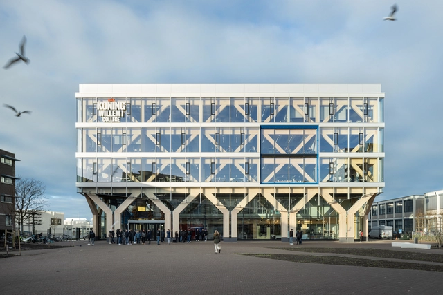 Renewal Koning Willem I College  / Nieuwe Architecten - Exterior Photography, University, Facade