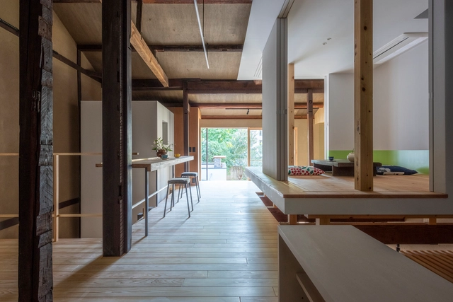 丸太町住宅 / td-Atelier + ENDO SHOJIRO DESIGN - 室内图, 住宅室内设计, 梁