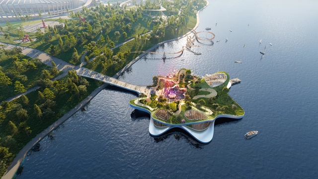 Heatherwick Studio divulga proposta de pier em forma de planta para orla de Seul  - Imagem de Destaque