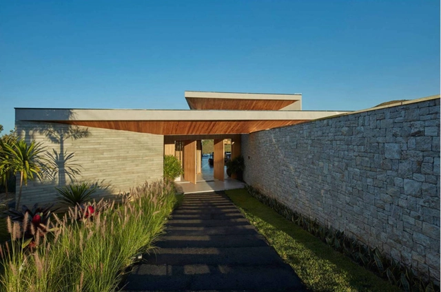 Residência AD / Anastasia Arquitetos - Fotografia de Exterior, Casas, Jardim, Fachada