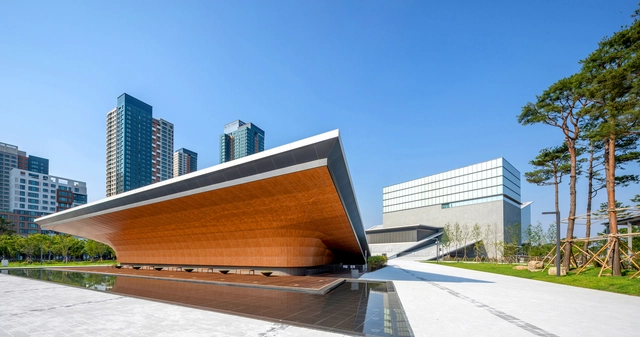 掀起大地，世宗文化艺术会馆 / Designcamp Moonpark dmp - 建筑图, 视觉艺术中心, 表皮