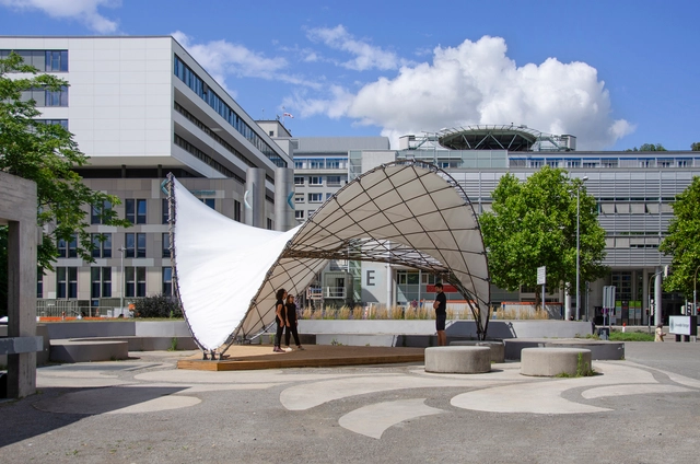 LightPRO Shell Pavilion / BioMat/ITKE University of Stuttgart - Exterior Photography, Pavilion, Facade