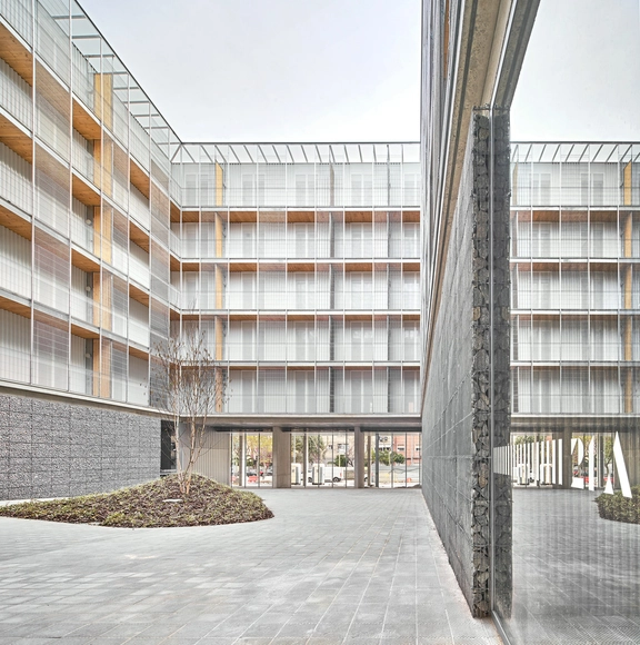 85 Social Dwellings in Cornellà / Peris+Toral.arquitectes - Exterior Photography, Social Housing, Facade