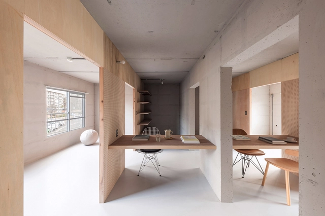 茶山台団地综合住宅 / Studio Rakkora Architects - 室内图, 公寓室内设计, 厨房, 椅子