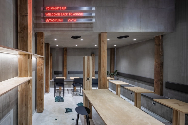 Annnd 咖啡店  / 如室建筑设计事务所 - 室内图, 咖啡店室内设计, 厨房, 门, 椅子