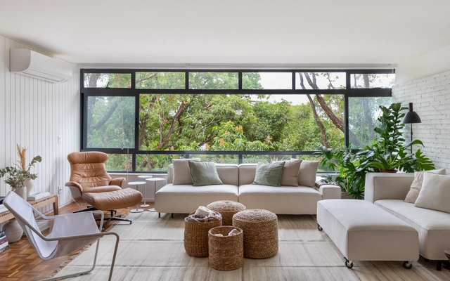Apartamento Paleta / com/c arquitetura - Fotografia de Interiores, Apartamentos, Fachada, Cadeira