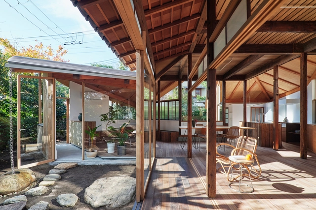 开放之家 / Mandai Architects - 室内图, 住宅室内设计, 梁, 椅子