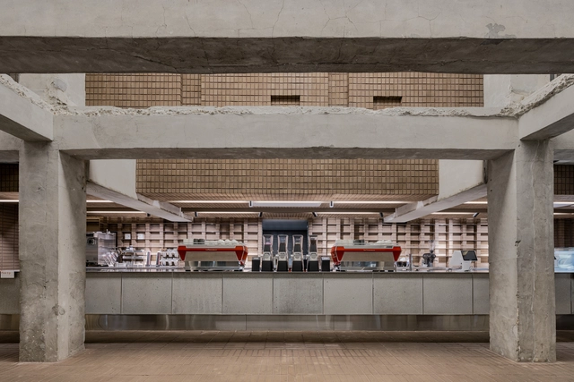 INC 咖啡店，混凝土结构外露 / LABOTORY - 建筑图, 咖啡店室内设计, 表皮